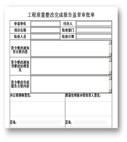 工程施工管理—OA工程質(zhì)量整改報(bào)告